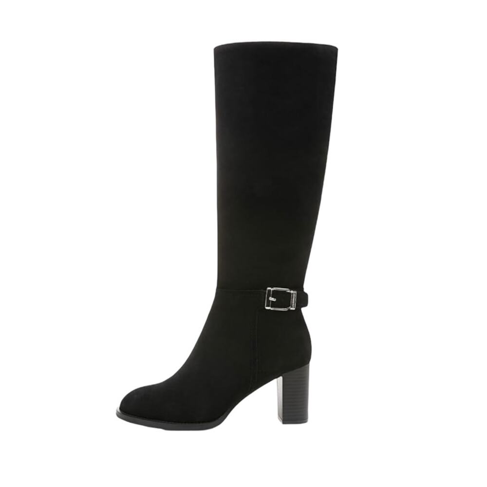 Giani Bernini Women's Lennoxx Memory Foam Tall Heeled Boots Black Size 5 1/2 - Picture 2 of 3